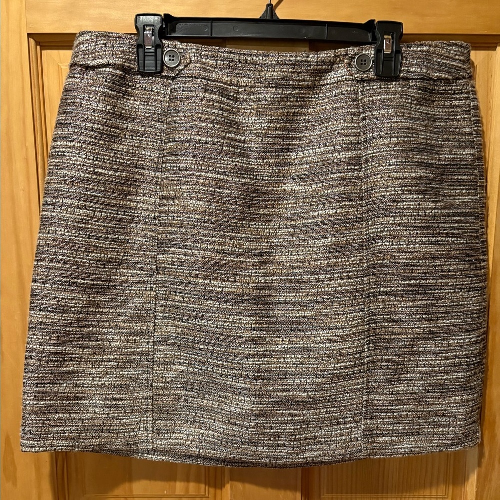 LOFT Multicolor Textured Pencil Skirt
